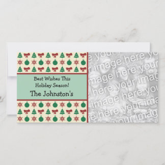 Moderne Country Charm Weihnachtskarten Feiertagskarte