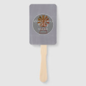 Moderne Country Windmill Gray Stone Barn Wedding Fächer (Vorderseite)