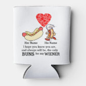 Moderne Coupons und Dackel lieben Gewohnheiten Dosenkühler (Vorderseite)