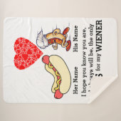 Moderne Coupons und Dackel lieben Gewohnheiten Sherpadecke (Vorderseite (Horizontal))