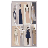 Moderne Couture Collage Gift Bag Kleine Geschenktüte (Vorderseite)