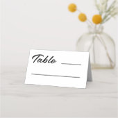 Moderne Cowboy-Braut-Western-Hochzeit Platzkarte (Vorderseite)