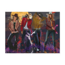 Moderne Cowgirl Postcard