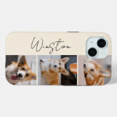 Moderne Cream Foto Collage Case-Mate iPhone Hülle (Rückseite (Horizontal))