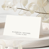 Moderne Cream Wedding Tischnummer Platzkarte