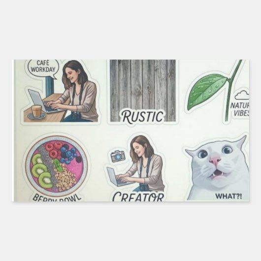 Moderne Creator & Nature Aufkleber Bogen - Lustige (Vorderseite)