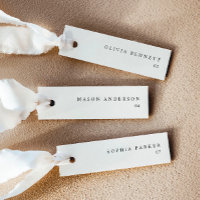 Moderne Creme Einfache Hochzeitsnamensnamen Platzk