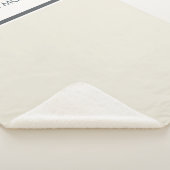 Moderne Creme Einfache Personalisierte Bezeichnung Sherpadecke (3/4)