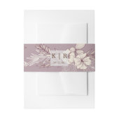 Moderne Creme Floral Wedding Bly Band (Vorderseite Beispiel)