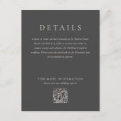 Moderne Creme Gray Monogram Mix Match Wedding Begleitkarte (Vorderseite)