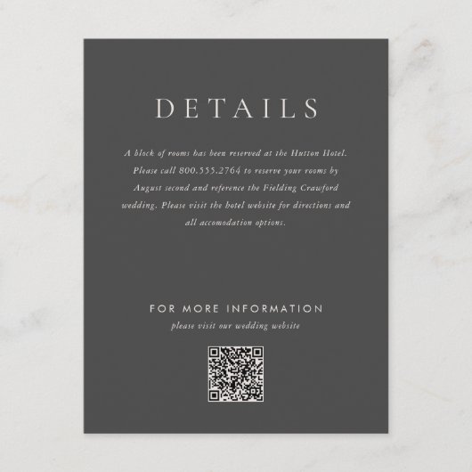 Moderne Creme Gray Monogram Mix Match Wedding Begleitkarte (Vorderseite)