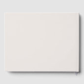 Moderne Creme Gray Monogram Mix Match Wedding Gästebuch (Rückseite)