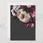 Moderne Creme-Liebe im Brautparty Bloom Einladung (Rückseite)