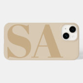 Moderne Creme natürliche erste minimale zeitgenöss Case-Mate iPhone Hülle (Rückseite (Horizontal))