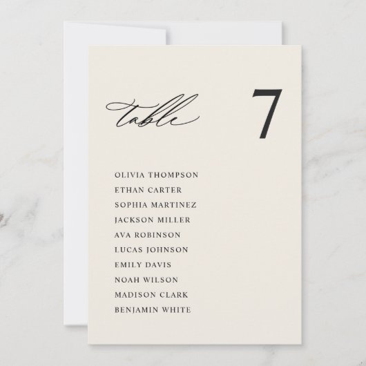 Moderne Creme Seekarten Einladung (Vorderseite)