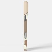 Moderne Creme und braune Abstrakte Steine Case-Mate iPhone Hülle (Rückseite / Rechts)