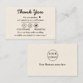 Moderne Creme- und Gold-Visitenkarte Visitenkarte (Vorne/Hinten)