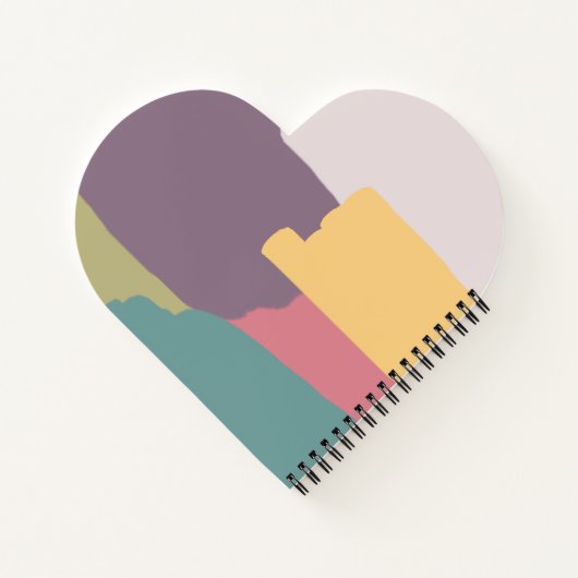 Moderne, cremige Sommerfarben Splash Notizblock (Rückseite)