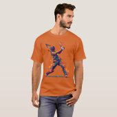 Moderne Cricket-Geometrie T20 Tee (Vorne ganz)