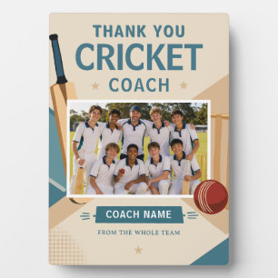 Moderne Cricket-Mannschaftsfoto mit Trainer Fotoplatte