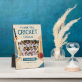 Moderne Cricket-Mannschaftsfoto mit Trainer Fotoplatte (Seite)