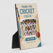 Moderne Cricket-Mannschaftsfoto mit Trainer Fotoplatte (Seite)