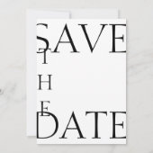 Moderne Crimson Red Minimal Typografy Wedding Save The Date (Rückseite)
