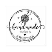 Moderne Crochet Handmade mit Liebe Gummistempel (Prägung)