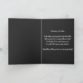 Moderne Crow & heart rate, minimalistisch, Hallowe Karte (Innenseite)