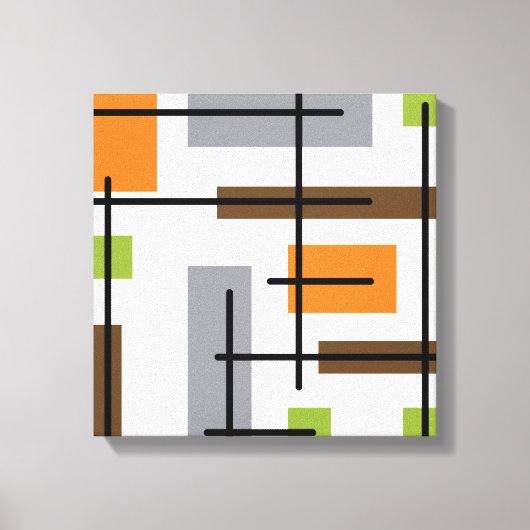 Moderne Cubicle Art aus dem Mittelalter Leinwanddruck (Vorderseite)