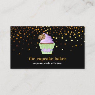 Moderne Cupcake-Logo-Bäckerei-Konditor-Catering-Co Visitenkarte