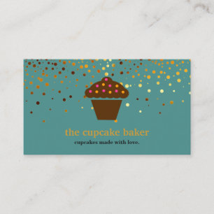 Moderne Cupcake-Logo-Bäckerei-Konditor-Catering-Co Visitenkarte
