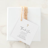 Moderne Curry Script Imitate Gold Cross Memorial Geschenkanhänger (Beispiel)
