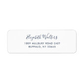 Moderne Cursive Script Elegante Rücksendeadresse (Vorne)