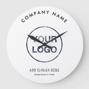 Moderne Curve-Logo-Designfirma Große Wanduhr