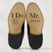 Moderne Custom Mr. I Groom Wedding Shoes Decal Aufkleber