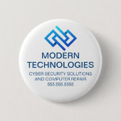 Moderne Cybersicherheits-Computer-Technologie-Unte Button (Vorderseite)