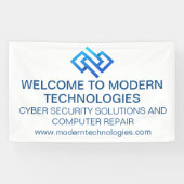 Moderne Cybersicherheits-Computer-Technologieunter Banner (Horizontal)