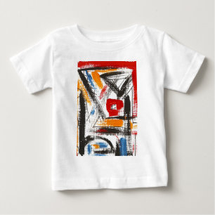 Moderne Dachboden-Hand gemalte abstrakte Kunst Baby T-shirt