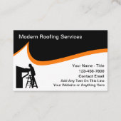 Moderne Dachdienstleistungen Fett Design Visitenkarte (Vorderseite)