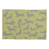 Moderne Dackel Kissenbezug (Rückseite)