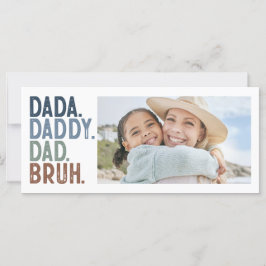 moderne DADA DADDY VATER BRUH FOTO VATER'S DAY Kar