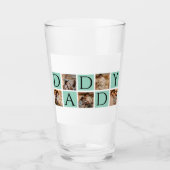 Moderne Daddy FotoCollage - Custom Vatertag | Glas (Vorderseite)