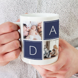 Moderne Daddy-Fotocollage Individuelle riesige Kaf Jumbo-Tasse