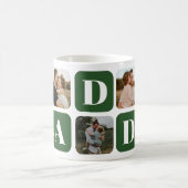 Moderne Daddy-Fotocollage-Kaffeetasse Kaffeetasse (Mittel)