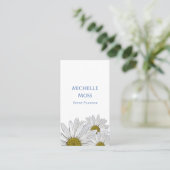Moderne Daisies Trendy Floral Event Planner Visitenkarte (Stehend Vorderseite)