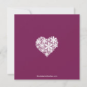 Moderne Daisy Hearts Bridal Dusche Einladung (Rückseite)