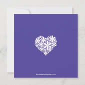 Moderne Daisy Hearts Bridal Dusche Einladung (Rückseite)