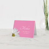 Moderne Daisy Mother's Day Simple Pink Karte (Vorderseite)
