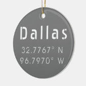 Moderne Dallas Breiten und Längen Keramik Ornament (Links)